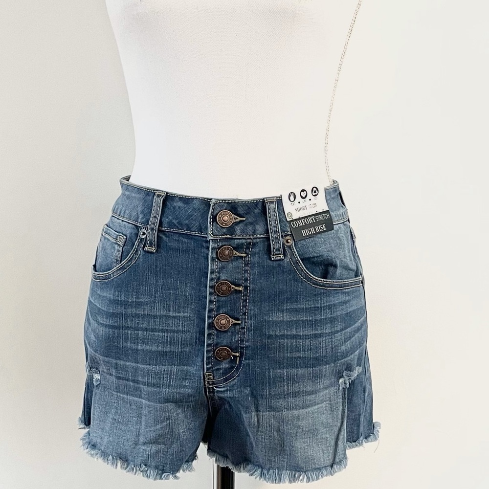 New Women’s REWASH Exposed Button Shorts Size 7/28 - Picture 4 of 11